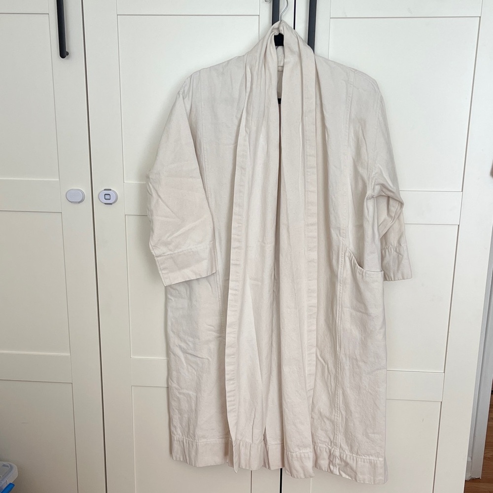 Elizabeth Suzann Clyde Trench Coat in Natural Canvas